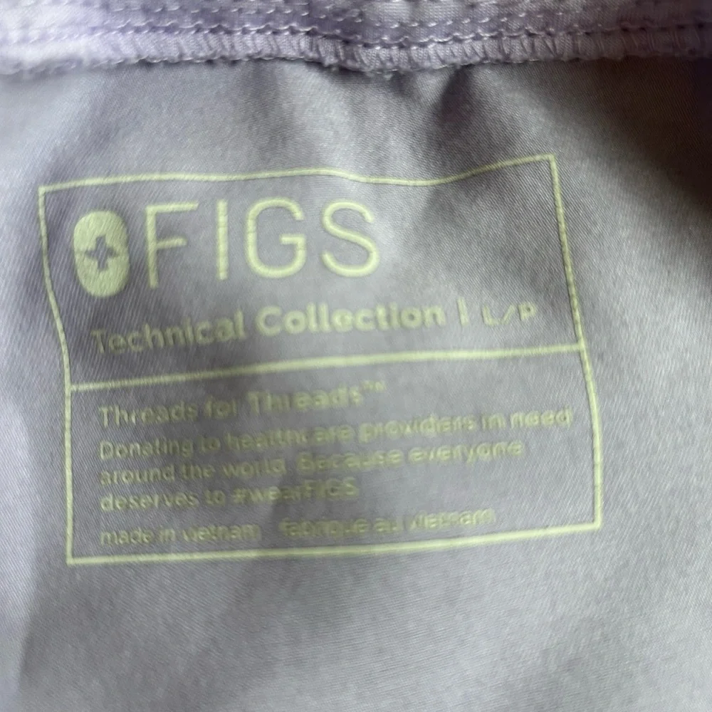 Figs Technical Collection Pants in HTF Light Purple Size Large Petite EUC - Picture 4 of 4